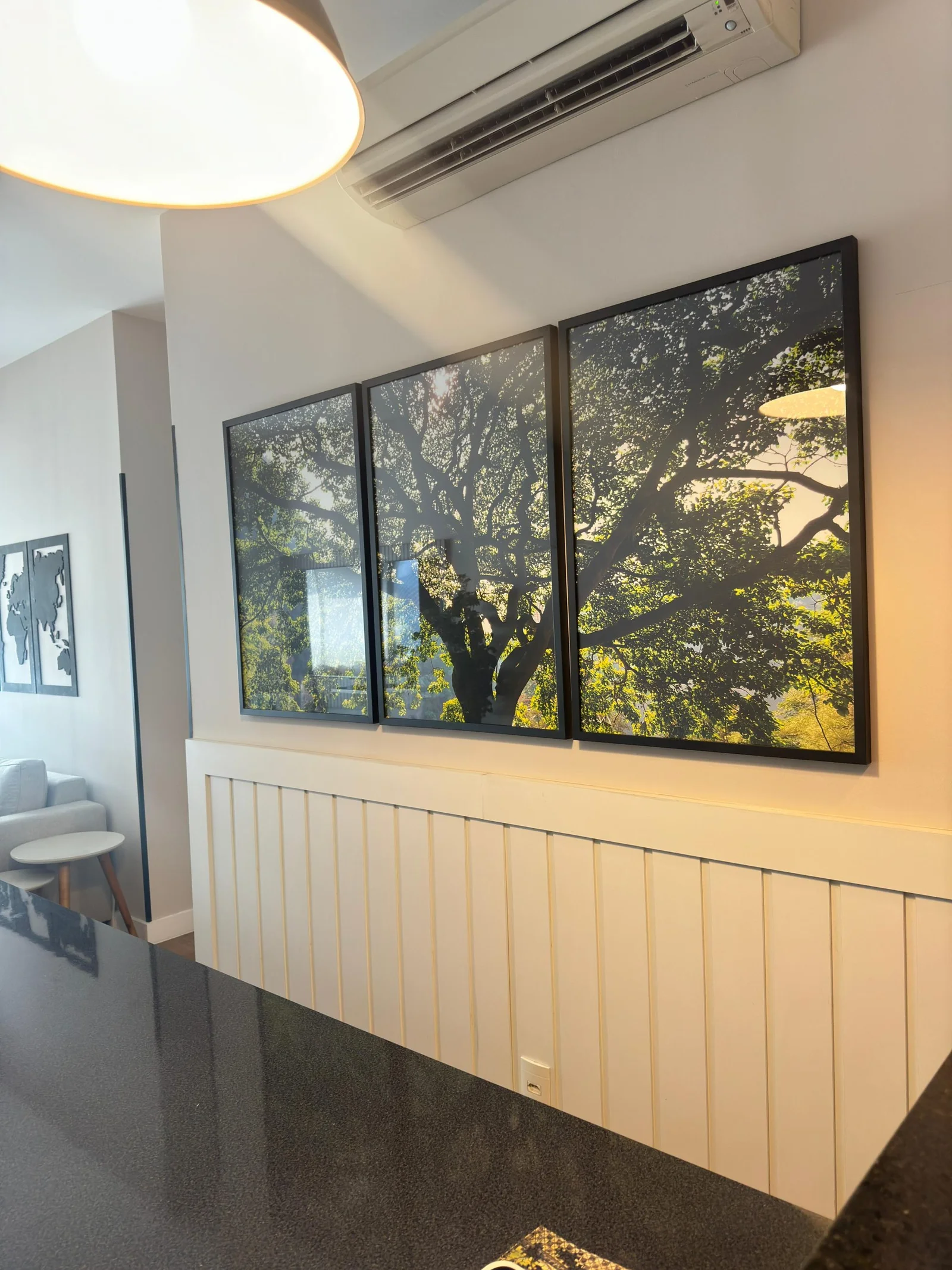 Obra de arte instalada no ambiente