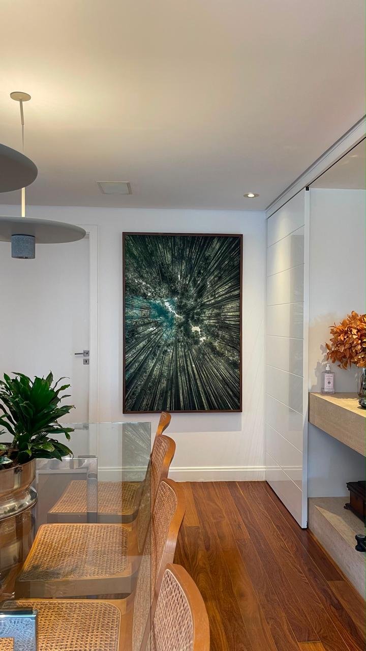 Quadro instalado e alinhado